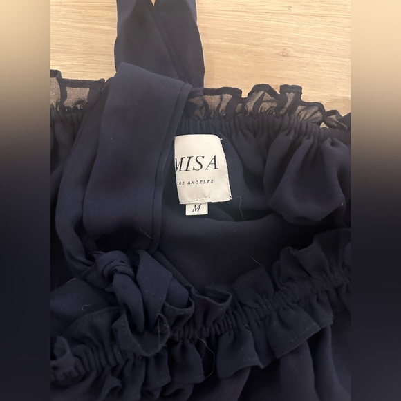 Misa navy halter top sz M - Picture 5 of 6